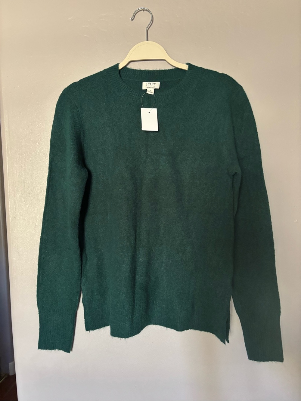 J. Crew Deep Green Crewneck Sweater